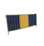 Werfhek 'Brussel' - geel/blauw - 2200 x 1060 mm