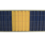 Barrière de chantier 'Bruxelles' - jaune/bleu - 2200 x 1060 mm