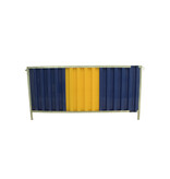 Construction barrier 'Brussels' - yellow/blue - 2200 x 1060 mm