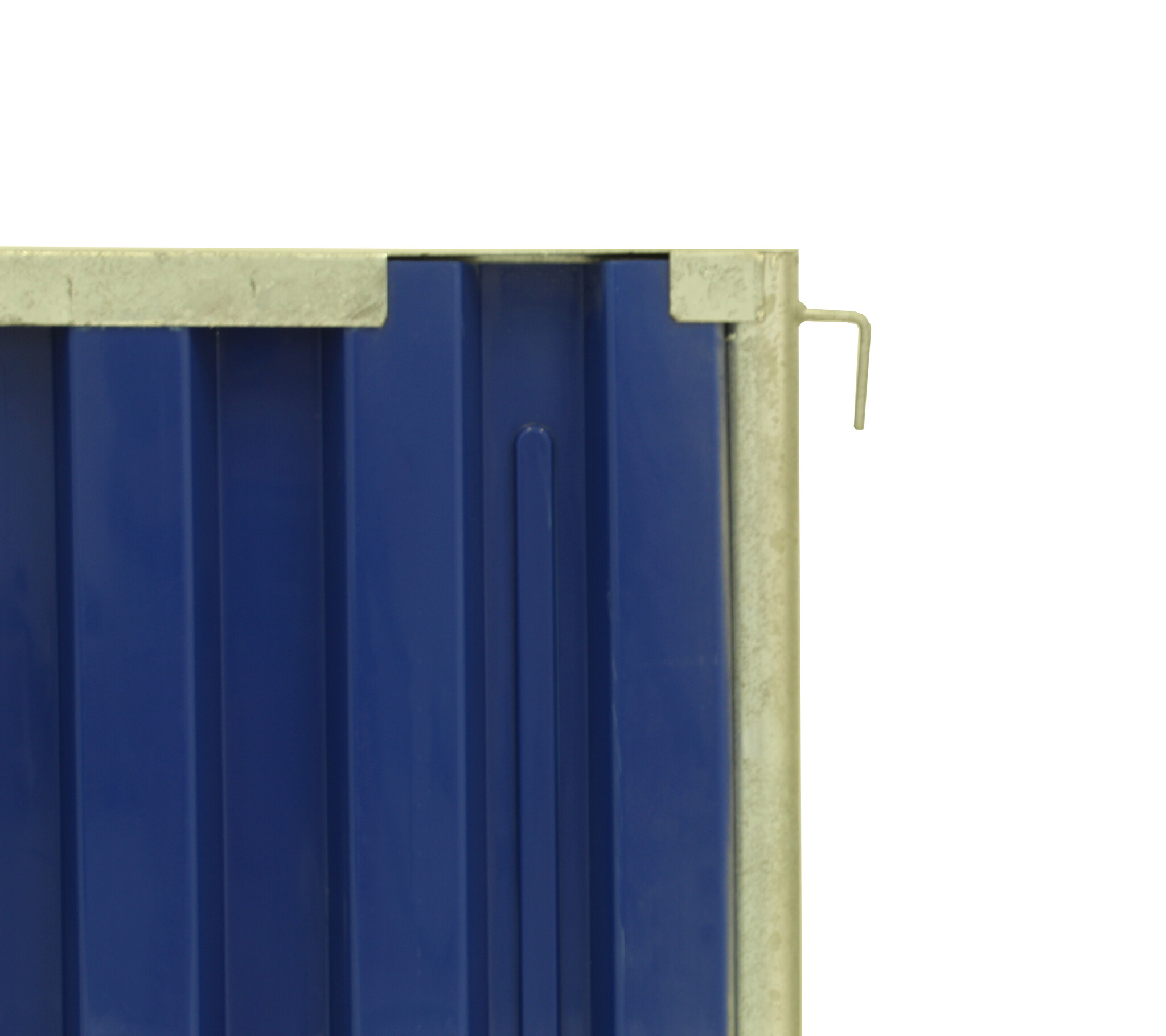 Werfhek 'Brussel' - geel/blauw - 2200 x 1060 mm