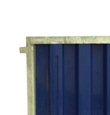 Werfhek 'Brussel' - geel/blauw - 2200 x 1060 mm