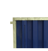 Construction barrier 'Brussels' - yellow/blue - 2200 x 1060 mm