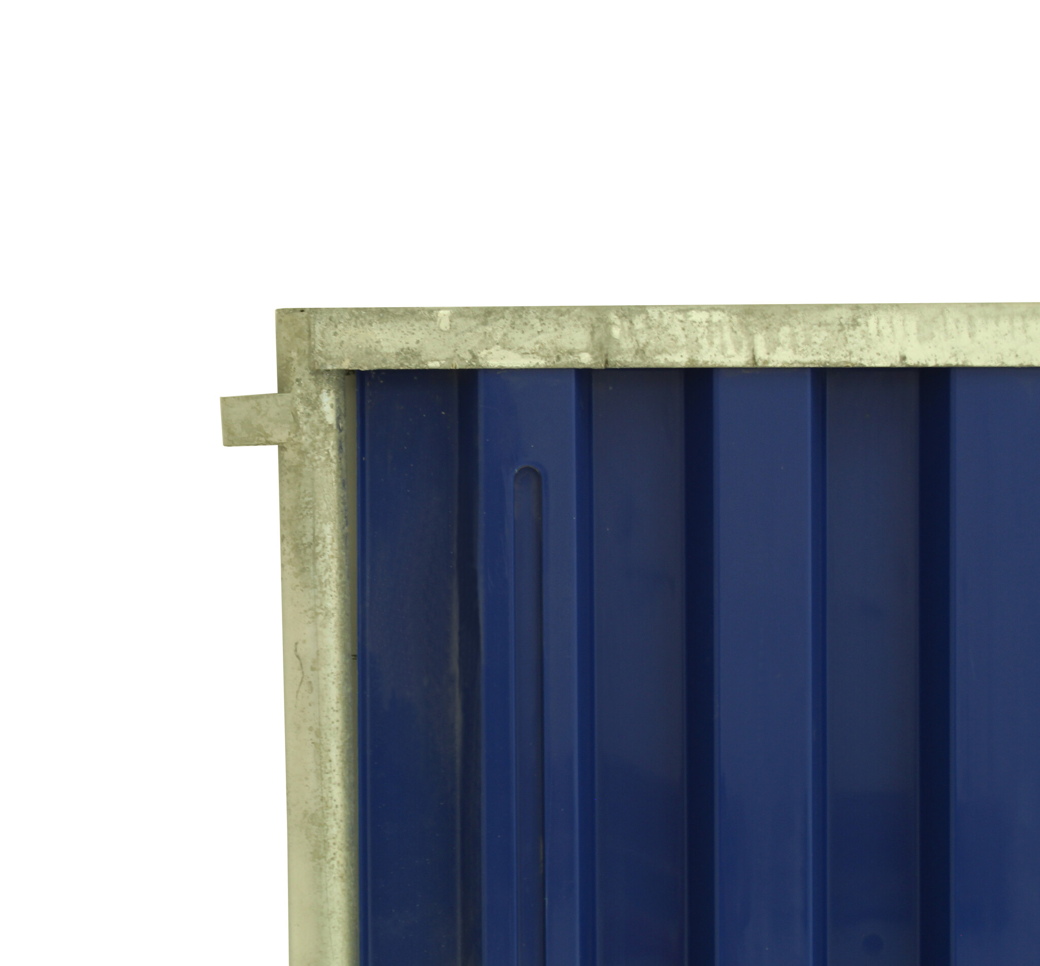 Werfhek 'Brussel' - geel/blauw - 2200 x 1060 mm