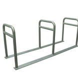 Bicycle rack with 3 loops and crossbar - 2000 x 600 x 800 mm