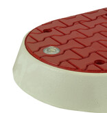 Modular traffic island red end element