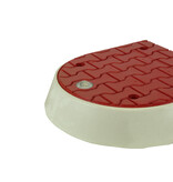 Îlot de circulation modulaire pièce d'extrémité rouge