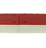 Modular traffic island red end element