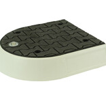 Modular traffic island black end element