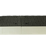 Modular traffic island black end element