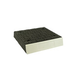 Modular traffic island black center element