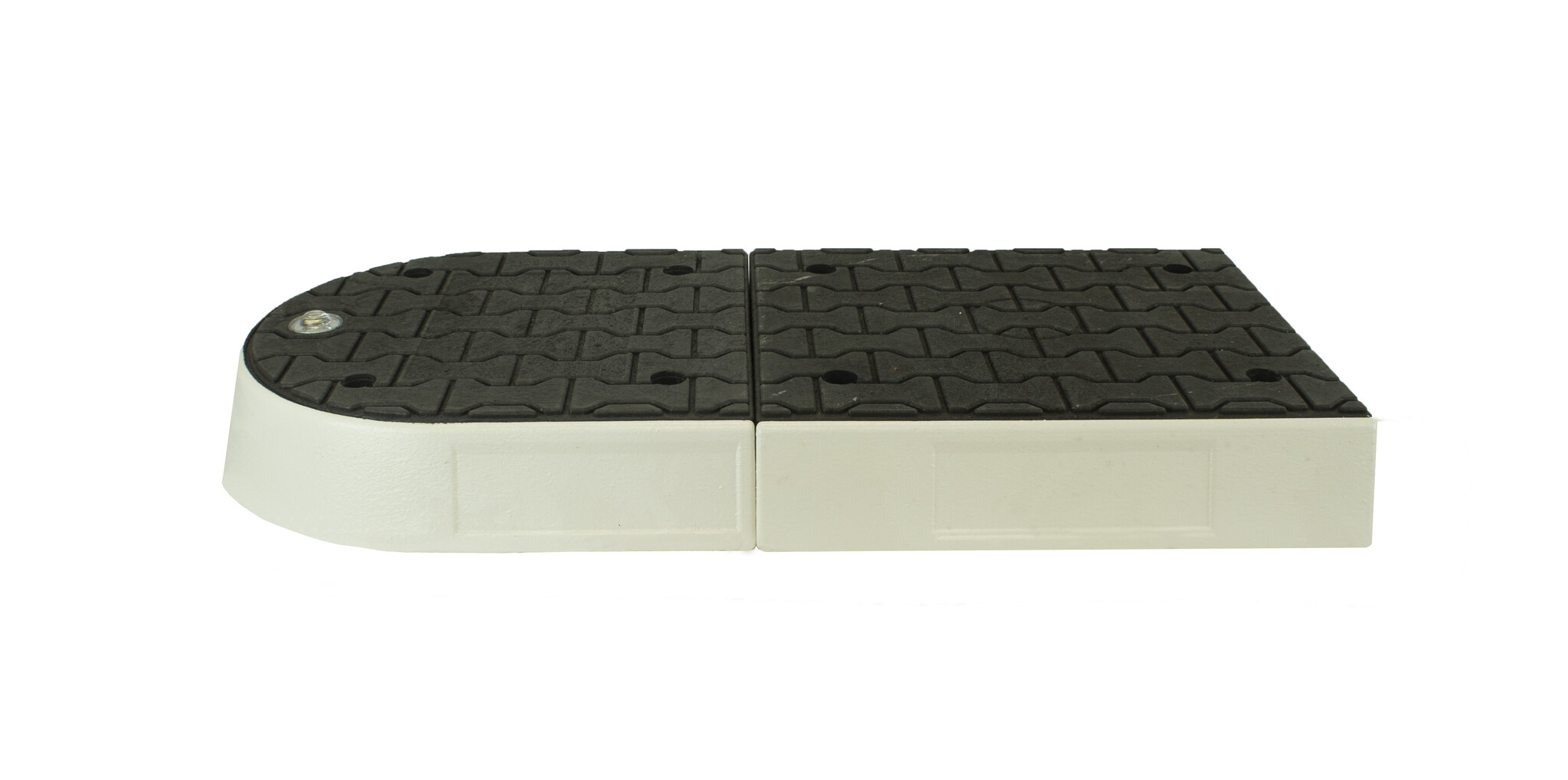 Modular traffic island black center element