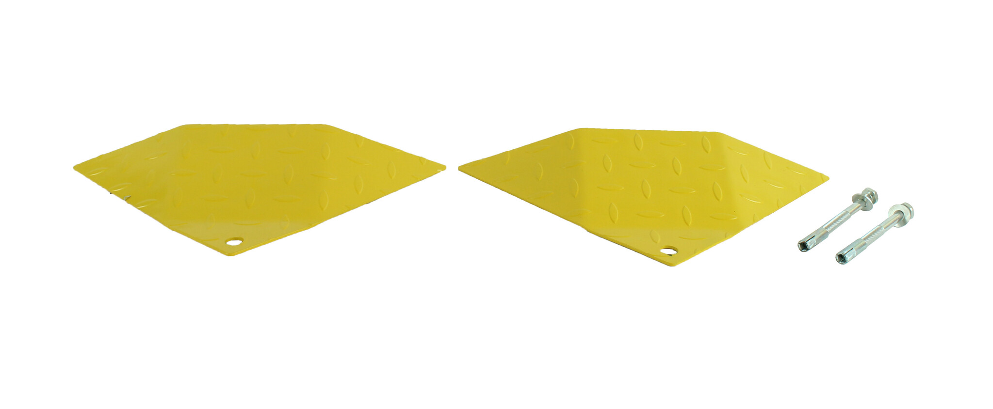 End piece traffic speed bump with teeth for one-way traffic