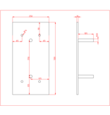 Fixation plate rubber dock buffer - NEW version