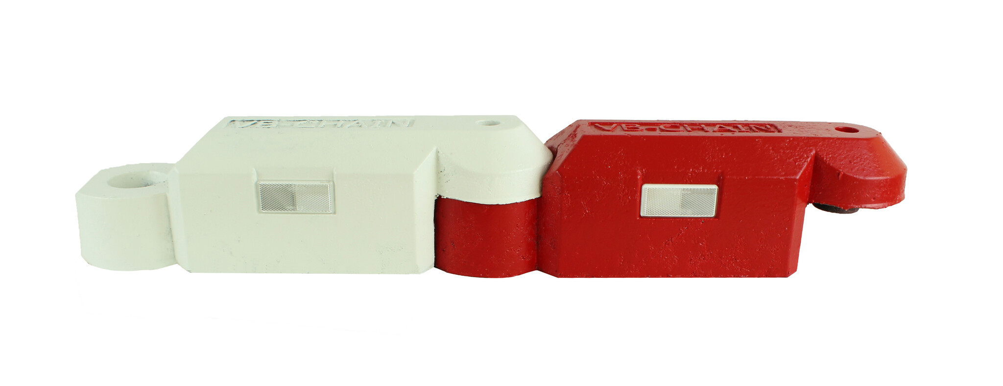 Rijbaanseparator VB chain - 165 x 600 MM + refl - wit