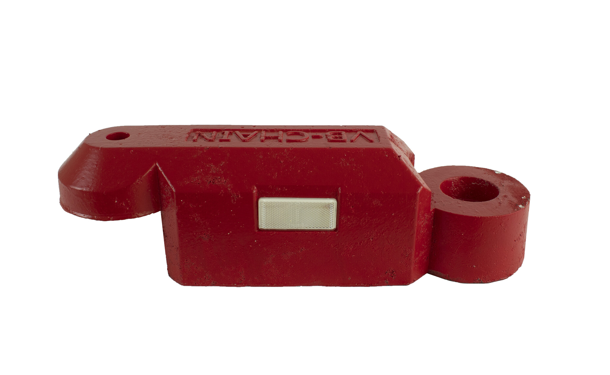 Rijbaanseparator VB chain - 165 x 600 MM + refl - rood