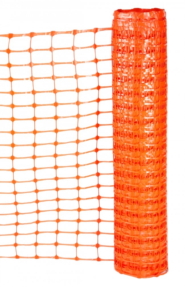 Filet de chantier - Filet de ski orange rouleau de 5 kg