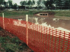 Filet de chantier - Filet de ski orange rouleau de 5 kg