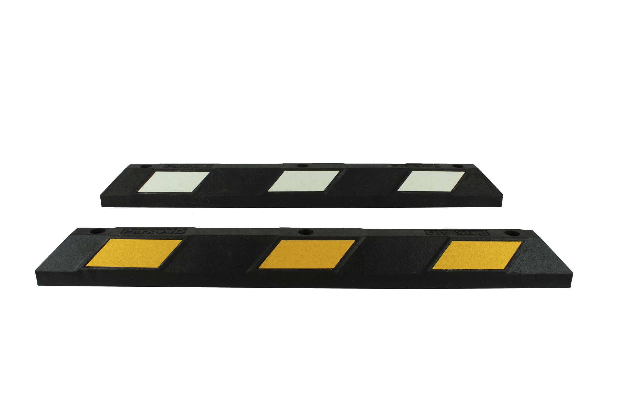 Park-aid parkeerstop 120 cm - wit/zwart