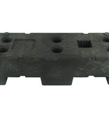 Bouwhekvoet - werfhekvoet - 22 kg - (HERAS) in gerecycleerde PVC