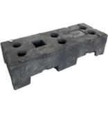 Bouwhekvoet - werfhekvoet - 22 kg - (HERAS) in gerecycleerde PVC