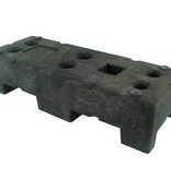 Bouwhekvoet - werfhekvoet - 22 kg - (HERAS) in gerecycleerde PVC