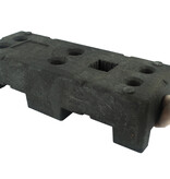 Construction fence base - 22 kg -  (HERAS) in recycled PVC