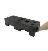 Bouwhekvoet - werfhekvoet - 22 kg - (HERAS) in gerecycleerde PVC