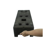 Socle pour clôture de chantier - 22 kg -  (HERAS) en PVC recyclé