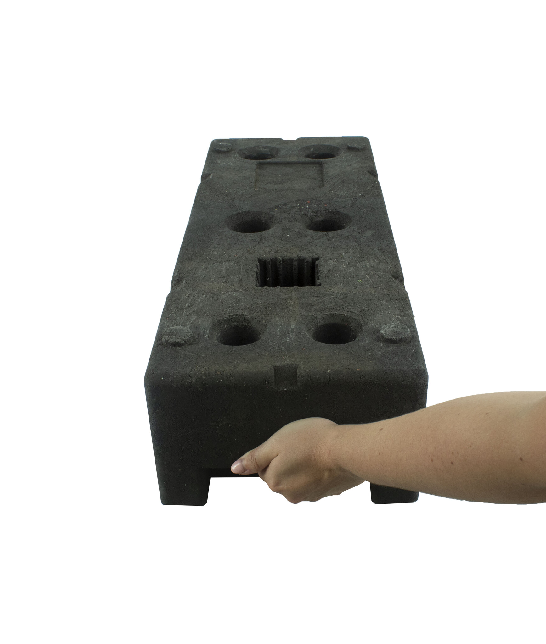 Construction fence base - 22 kg -  (HERAS) in recycled PVC