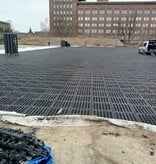 Recycled pvc floor tile - 490 x 490 x 50 mm