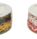 Kunststof ketting op rol  -Ø 6 mm- 25 m zwart-geel