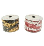 Chaîne de balisage en PVC -Ø 8 mm- 25 m noir-jaune