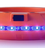 LED cone light 360°  orange rechargeable