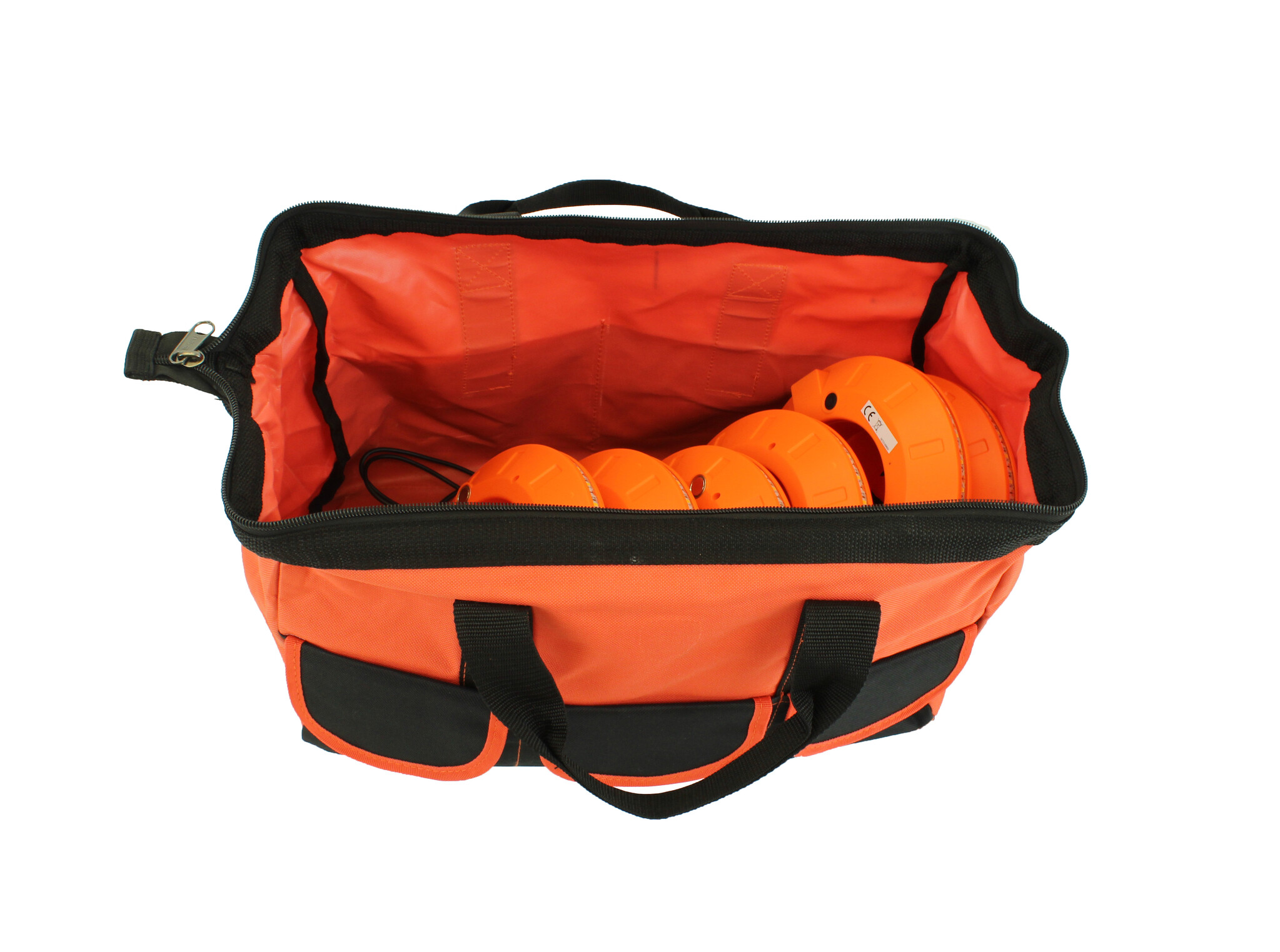 LED cone light 360°  orange rechargeable