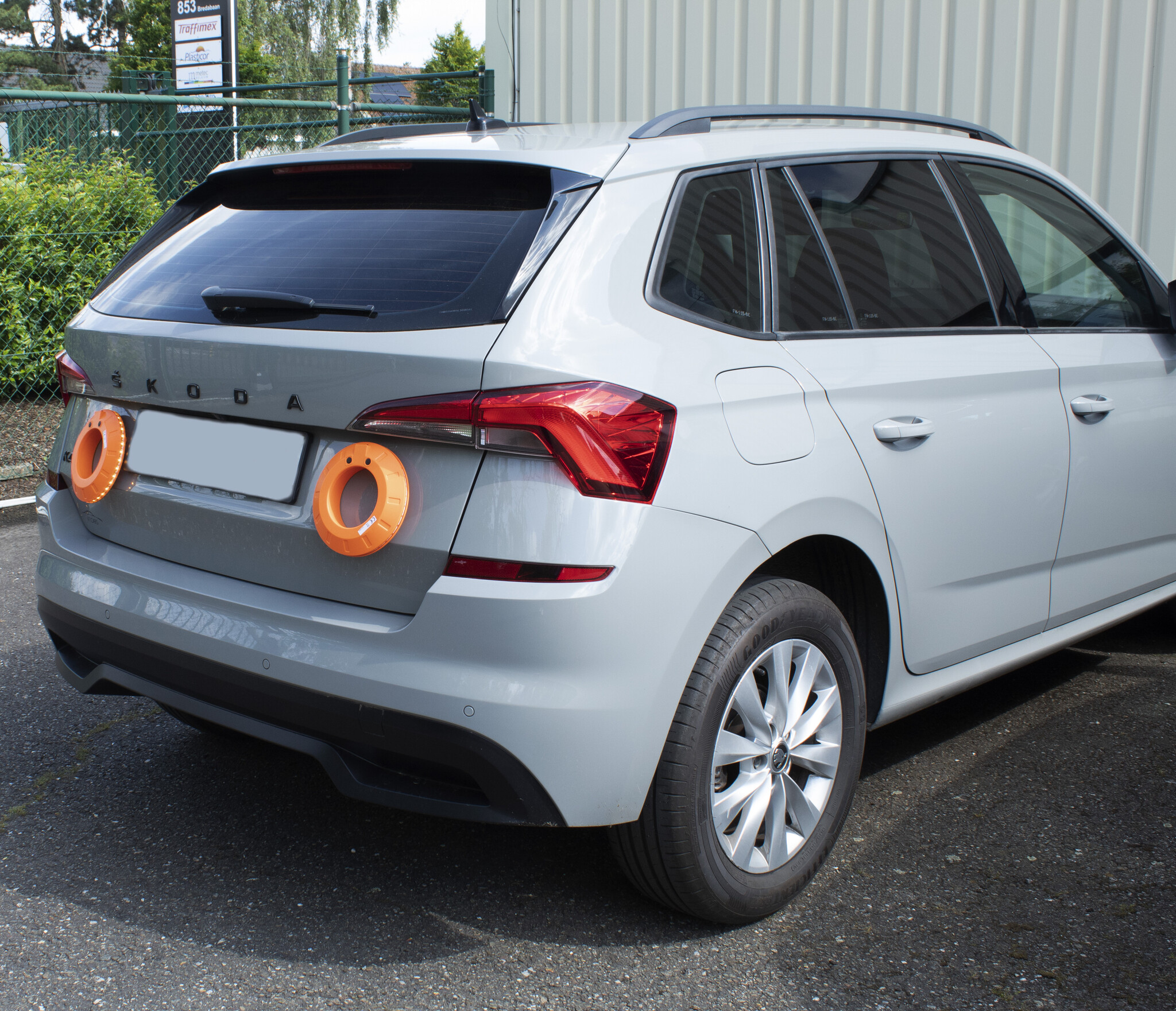 Set de 6 LED cone lights 360° synchronisable orange