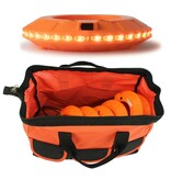 Set de 6 LED cone lights 360° synchronisable orange