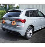 Set of 6 synchronisable LED cone lights 360° blue