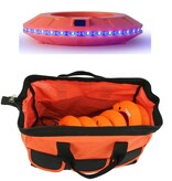 Set de 6 LED cone lights 360° synchronisable bleu