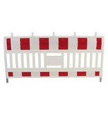 Barrière de chantier Euro Barrier - blanc-rouge - 1100 x 2100 mm