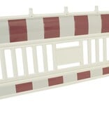 Barrière de chantier Euro Barrier - blanc-rouge - 1100 x 2100 mm
