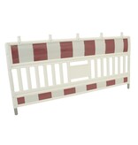 Construction barrier Euro Barrier - white-red - 1100 x 2100 mm