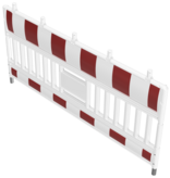Barrière de chantier Euro Barrier - blanc-rouge - 1100 x 2100 mm