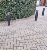 Diamantkoppaal uit  kunststof - zwart + 2 reflecterende bandjes