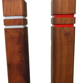 Diamantkoppaal Azobe hardhout + 2 reflecterende bandjes