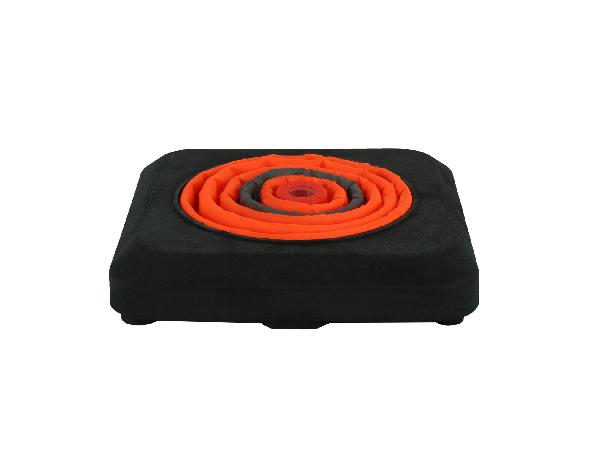 Cône de signalisation pliable lesté avec LED intégrée