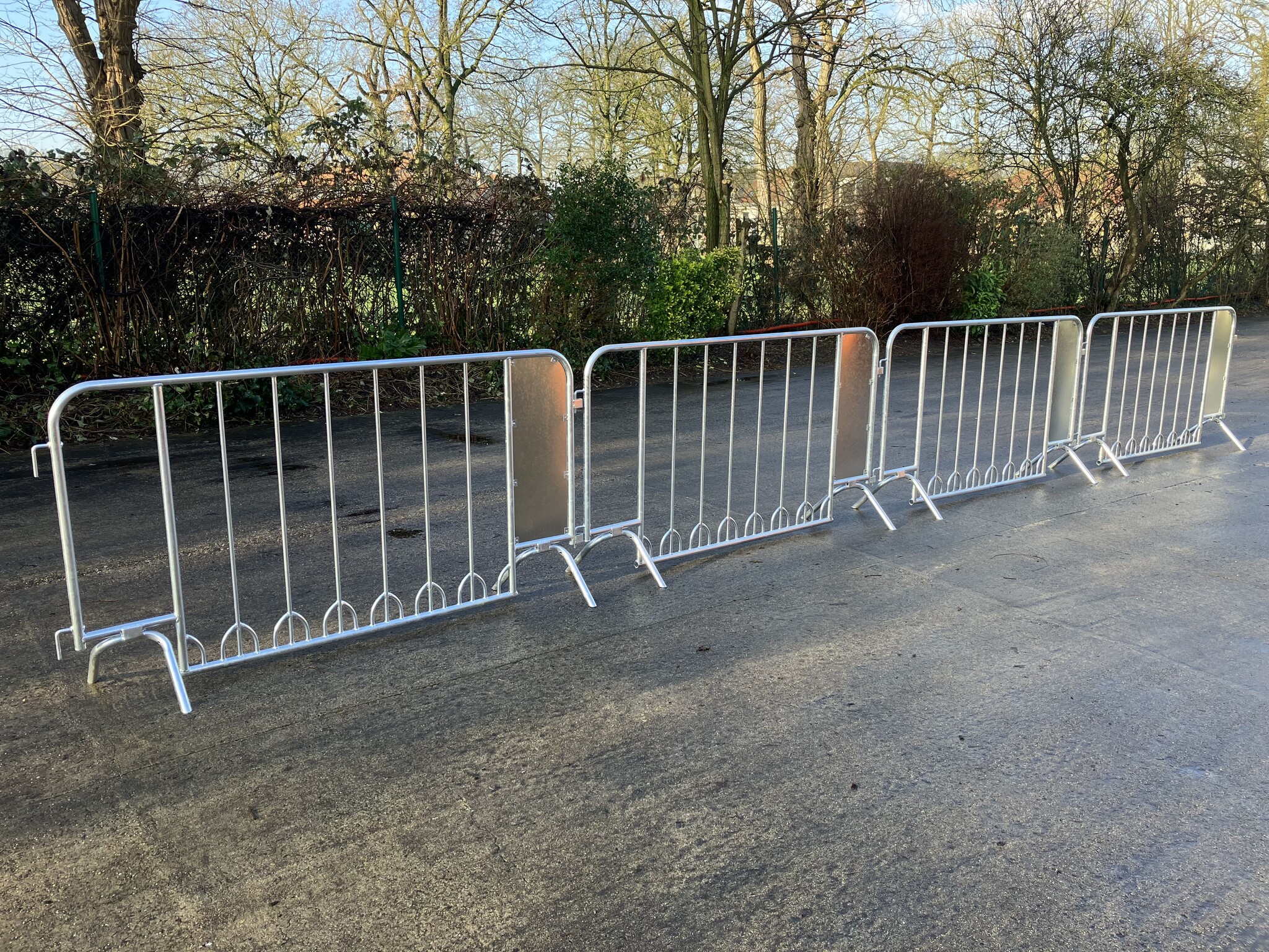 Barrière de police "vélo" connectable 2000 x 1100 mm - galvanisé