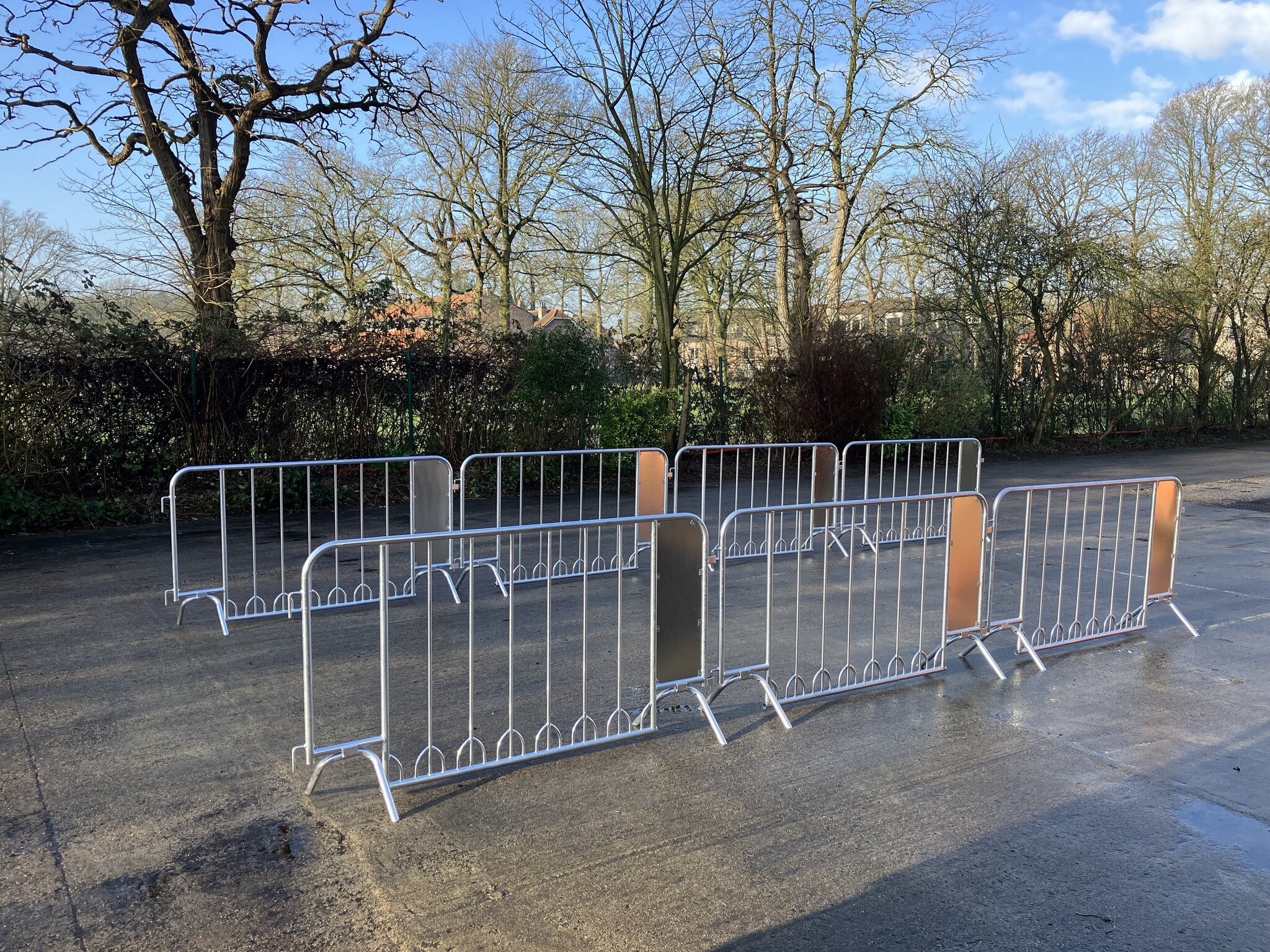 Connectable bicycle nadar barrier 2000 x 1100 mm - galvanised