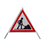 Signalisation 'TRIPAN' - panneau A31 - TRAVAUX - pliable