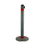Skipper Q retractable barrier 3m red