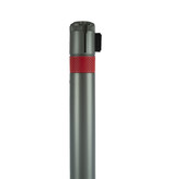 Skipper Q retractable barrier 3m red